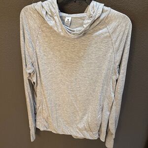 90 Degree By Reflex Light Gray Hoodie